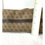 Dooney & Bourke Brown Tan DB Double Pocket Tote Satchel Purse Removable Strap Photo 11