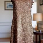 Bardot Sparkle Shimmer Bodycon Dress. Brown & Gold. New! Size 6 Photo 1