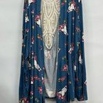 Liberty Love  open cardigan 3xl kimono crochet embroidered southwestern FLAWED Photo 0