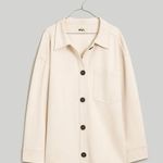 Madewell Mdwll Ponte Oversized Shirt Jacket $110 Photo 3
