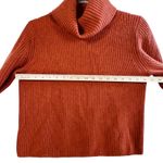 Banana Republic 100% Cashmere Turtleneck Sweater Rust Orange Ribbed XS Cottage Photo 5