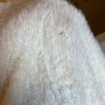 Aerie White Faux-Fur Cardigan Small Cropped EUC Photo 6