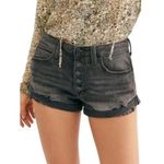 Free People Black Mambo Denim Shorts 25 NWT Photo 0