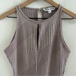 Walter Baker Athena Bodysuit Neutral Ribbed High Neck Contemporary Medium Photo 1