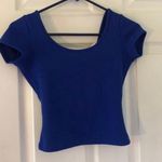 Material Girl Royal blue Crop Top  Photo 0