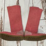 UGG  AUSTRALIA CLASSIC CARDY KNIT SWEATER PINK WOVEN BUTTON BOOTS Photo 4
