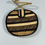 Woven Natural & Black Crossbody Bag NWOT Boho Festival Tan Photo 2