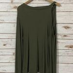LNA Asymmetrical Single Cold Shoulder Top - Tea Leaf - Medium Photo 14