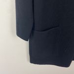 Max Mara Max Mara Women's L Italy Wool Knit Blazer Long Cardigan Coat Black 100% Wool Photo 3