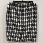 J.Crew No. 2 Black and White Plaid Pencil Skirt Size 12 EUC Photo 2