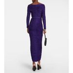 ALAÏA 3d Velvet Top in Ultraviolet 42 New Womens Cropped Knit Blouse Purple Size undefined Photo 12