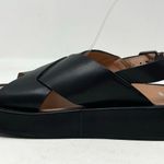 Madewell Maeva Black Leather Chunky Platform Crisscross Sandals Shoes womens 9 Photo 2