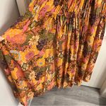 ALC Frank A.L.C. Valentina Gathered Floral-Print Silk-Crepon Maxi Dress 6 Photo 9