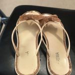 Gold Prima Sandals Size 8 Bam Forever Purse Photo 4