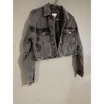 Forever 21 Women’s Gray Buttons Closure Denim Jacket Size M Photo 1