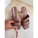 Lafayette 148 N Y taupe Maracella kitty Heel Sandal Mule size 36.5 / US 6 Brown Photo 6