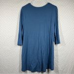 Peruvian Connection ‎ Blue Pima Cotton Blend Tunic Top Photo 4