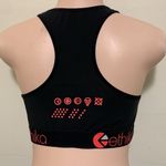Ethika  high neck modal sport bra woman size MEDIUM black & coral Photo 1