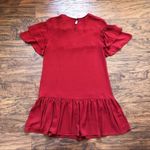 ASOS New Short Sleeve Drop Waist Dress with Ruffles Photo 4