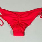 Body Glove Red Ruched Bikini Bottoms Size S ❤️✨ Photo 2