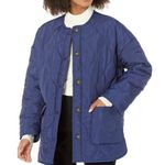 NWOT THE DROP James Loose Oversized Quilted Puffer Preppy Jacket Size M Blue Size M Photo 0