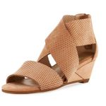 Eileen Fisher  Kes 2 Perforated Wedge Sandal Tan Nude 7.5 Photo 0