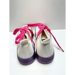 Olivia Miller  Shoes Womens Size 8 Sneaker Gazelle White Canvas Pink Ombre Casual Photo 4