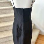Vintage Marisa Baratelli Thai Silk Black Sheath Dress Size 8 Photo 1