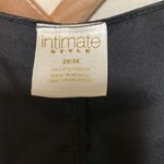 Intimate Style plus size woman 2X/3X polyester black silk like nightgown lace Photo 3