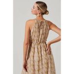 ASTR ππ Mid Cutout Sleeveless Maxi Dress ~ Green Watercolor Medium M NWT Photo 4