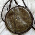 Patricia Nash  Leather Crossbody Circular Bag Blue/Brown Photo 2