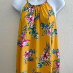 Lush Clothing Lush Yellow Floral Print Tank Top Large Photo 0