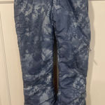 Womens Blue tie dye Ski Snowboard Pants Water Resistant Insulated winter
small Photo 0