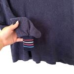 Sundry  Stripe Cuff Faux Sherpa Sweatshirt NWT‎ Photo 2