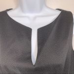 David Meister Black Textured Sheath Dress with a Waist Knot Detail Photo 4