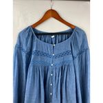 Old Navy Women’s  Blue Button Up Long Sleeve Blouse Size XL Photo 2