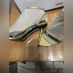 Nine West  Women's Gold Reina Ankle Strap High Stiletto Heel Sandals sz 10 New! Photo 5