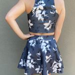Hollister 2 Piece Set Scuba Dress Skirt & Top Floral Print - S/M Photo 4