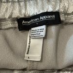 American Apparel  Vintage Women's Size L Silver Shiny Satin Pull On Jogger Shorts Photo 2