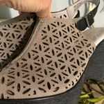 Jambu Leather Wedge Sandals Taupe Photo 2