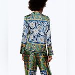 ZARA | Women's Paisley Scarf Blouse, size M Photo 2