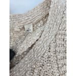 MOTH Beige Textured Knit Wool Blend Sweater Women's Medium Zip Front Tan Photo 4