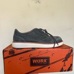 Red Wing Worx 5144 Steel Toe Leather Work Shoes Lace Up Zinc Oxford wmns Sz 6 Gray Photo 2