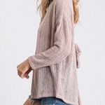 Bow TiE Sweater Top Tan Photo 1