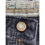 Lee Vintage High Waist Side Elastic Mom Jeans Black Women's 16 Petite Bareback Photo 3