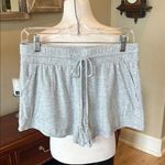 Stars Above Pajama Shorts Comfy Gray Drawstring Pockets Photo 0