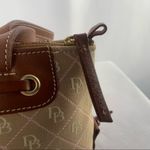Dooney & Bourke Vintage  Signature Canvas with Leather Trim Handbag in Brown Pink Photo 5