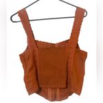 Free People New!  Brown Maggie Lace Tank Photo 3