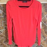 Solemio Coral Fitted Long Sleeve T-Shirt Cream Heart Patches at Elbows Small Photo 0