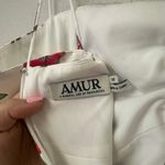 Amur Isabelle Halter Dress Dahlia Pink Bouquet Toss White Size 12 Photo 12